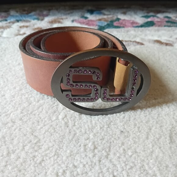 Salsa Jeans Leather Belt - Picture 2 of 7